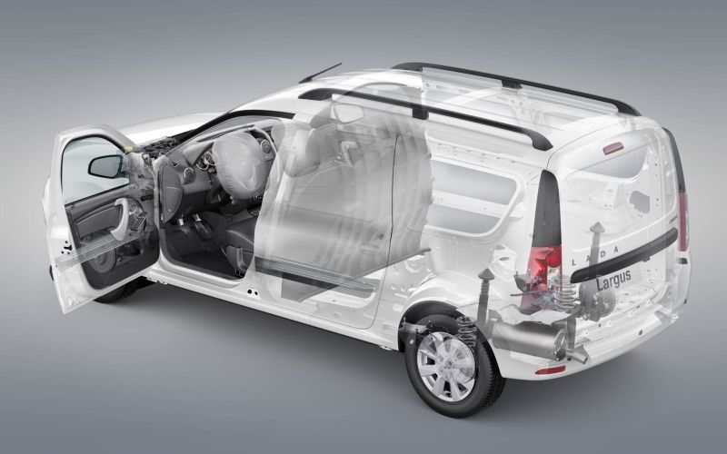 Обзор LADA Новый Largus фургон: фотографии интерьера и экстерьера авто