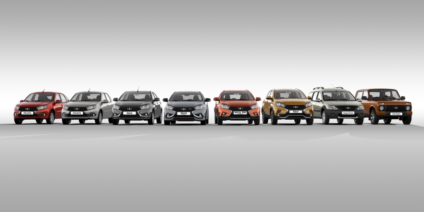Результаты продаж автомобилей LADA в апреле
