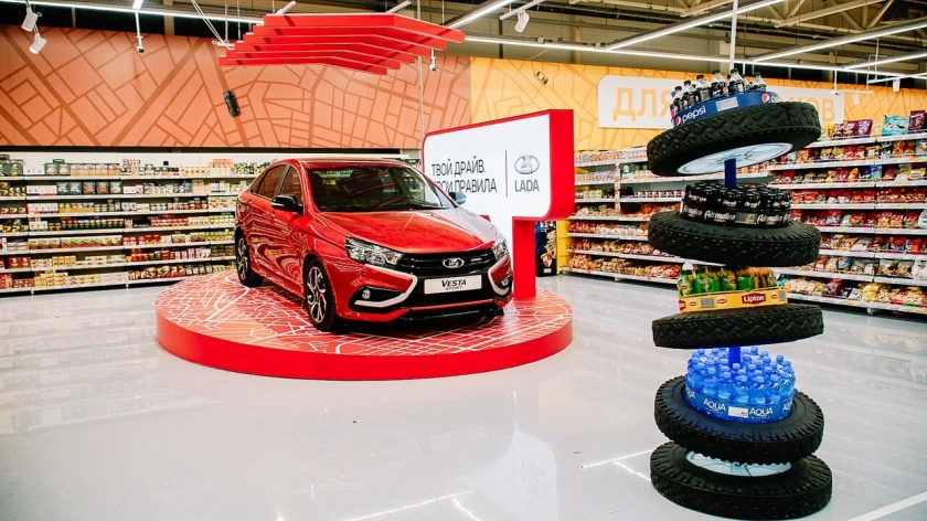 LADA в торговом зале: новый формат суперсторов «Магнит»