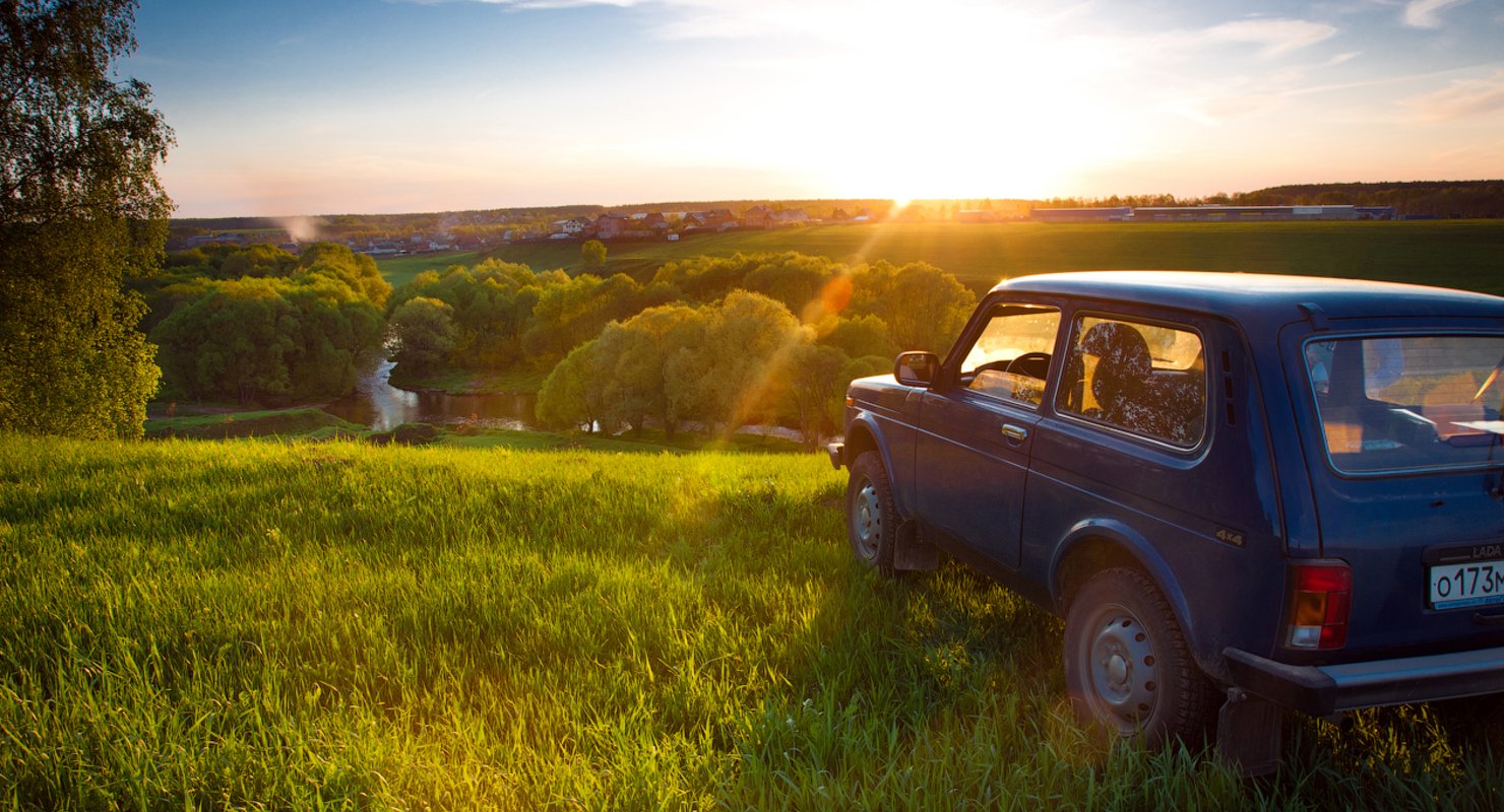 Lada на природе