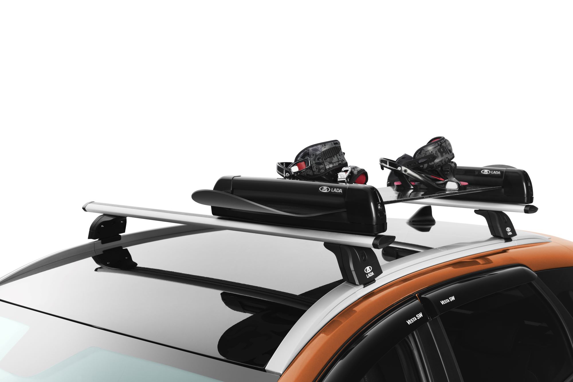 Крепление на багажник для перевозки лыж (4 пары) и сноуборда (2 пары)